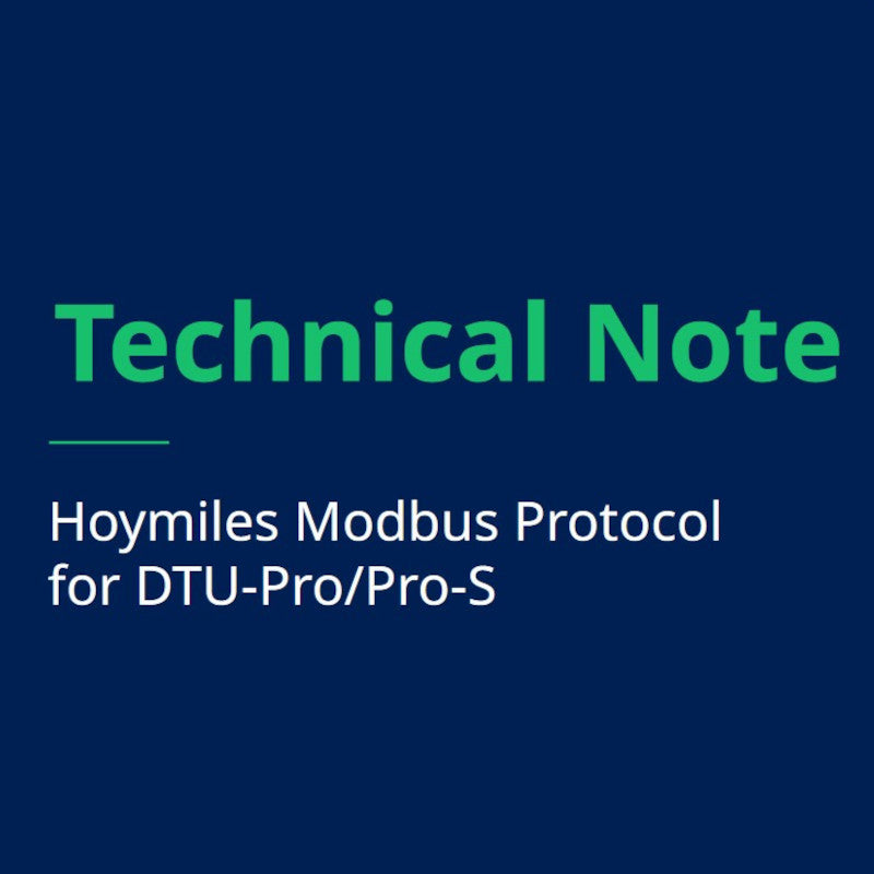 Hoymiles Modbus TCP Einstellungen