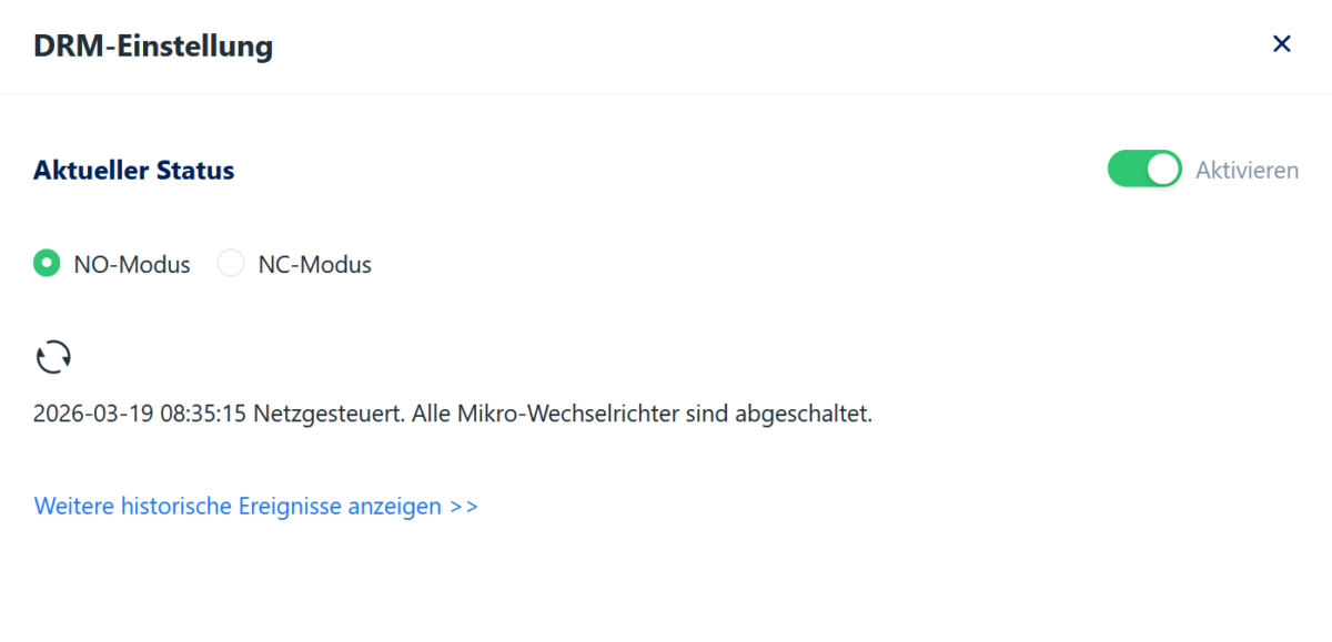 DTU Pro S: DRM Abschaltung aktiv